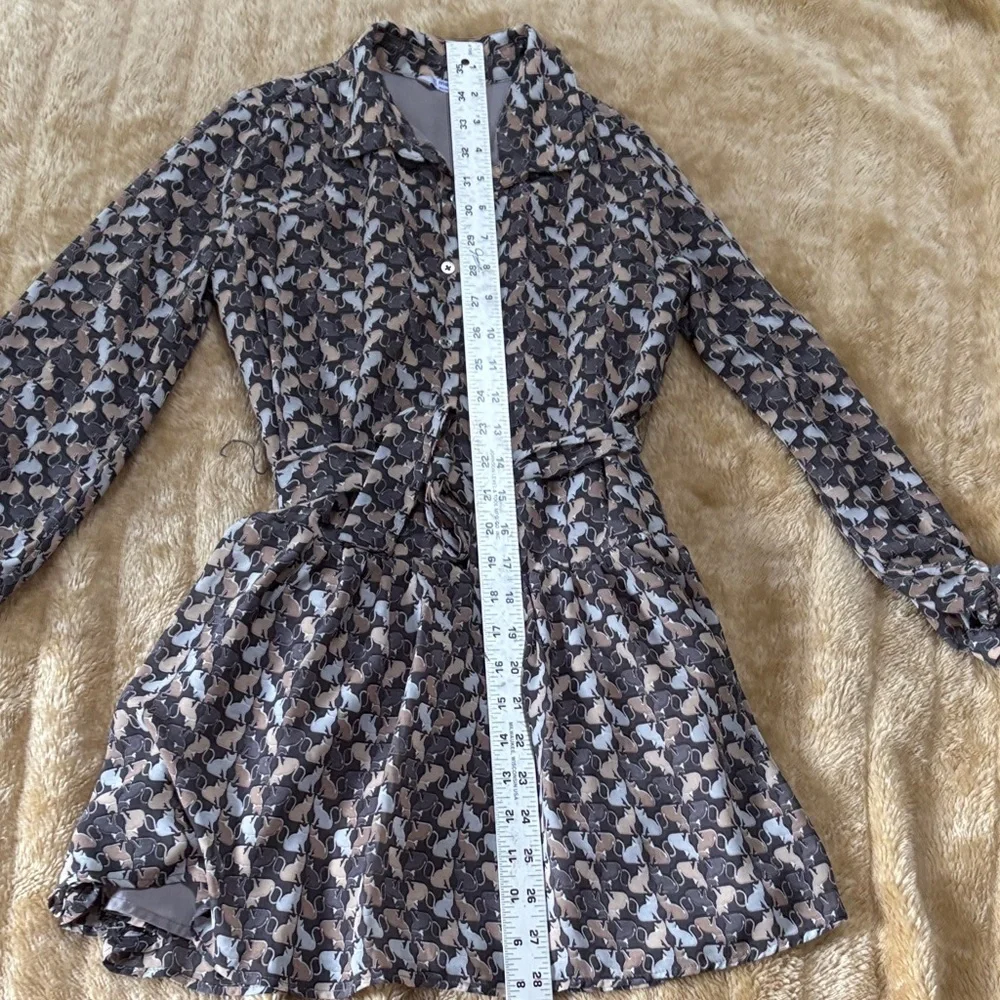 Kitty Cat Patterned Dress